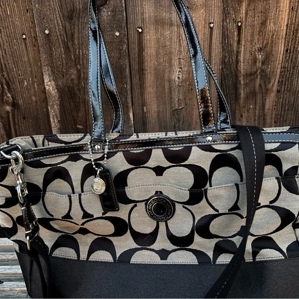 Coach Signature Extra Large Diaper Bag